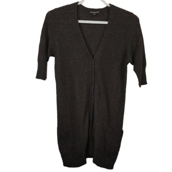 Eileen Fisher Wool Cashmere 3/4 Sleeve Cardigan Sweater Brown Size Small Petite - Picture 1 of 5